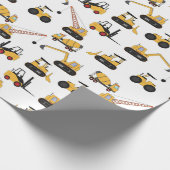 schattige bouwpartij cadeaupapier (Hoek)