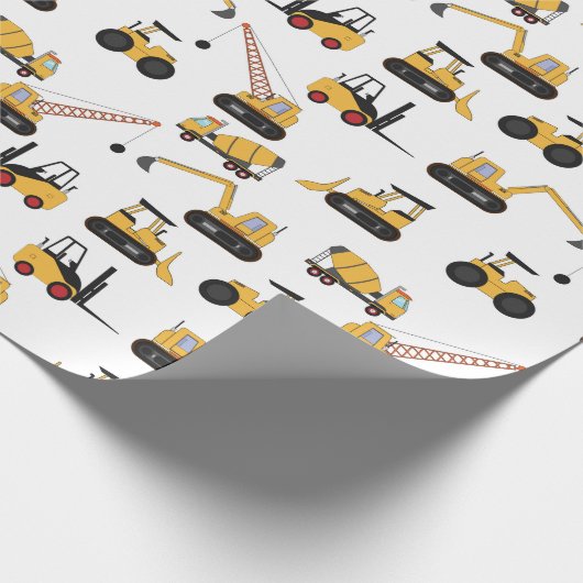 schattige bouwpartij cadeaupapier (Hoek)