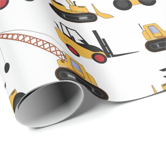 schattige bouwpartij cadeaupapier (Rol Hoek)