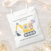 Schattige bouwthema verjaardagsfeest bedankzakje (Geknipt)