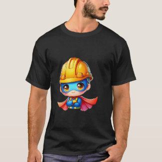 Schattige Bouwvakker Superheld Bouwer Superh T-shirt