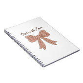 Schattige Bow Journal Notitieboek (Rechterzijde)