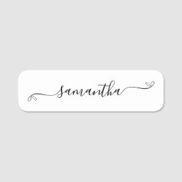 Schattige Bow Signature Script Naamplaatje