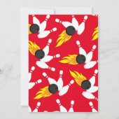 Schattige Bowling Kids Verjaardagsfeestje Sport Kaart (Achterkant)