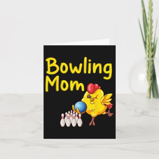 Schattige Bowling Moeder Grappige Bowler Bowl Game Kaart (Voorkant)