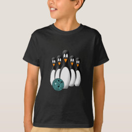 Schattige Bowling Pin Pinguïns T-shirt