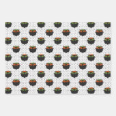 Schattige Bows Witchy Halloween Baby shower Patter Inpakpapier Vel (Voorkant 2)