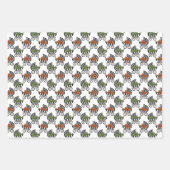 Schattige Bows Witchy Halloween Baby shower Patter Inpakpapier Vel (Voorkant)