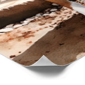 Schattige Boxer Dog Art Print Poster (Hoek)