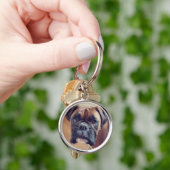 Schattige Boxer Dog Sleutelhanger (Hand)