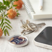 Schattige Boxer Dog Sleutelhanger (Zijkant)