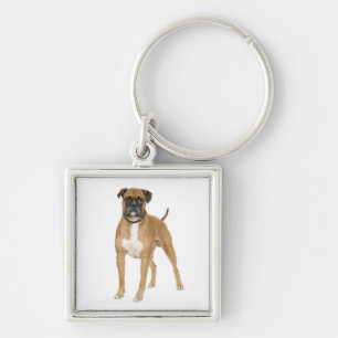 Schattige Boxer-hondliefhebber Boxer Sleutelhanger