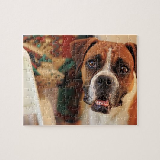 Schattige Boxer Legpuzzel (Horizontaal)