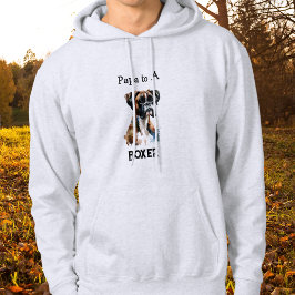 Schattige Boxer Papa Bruin Personaliseer Hoodie