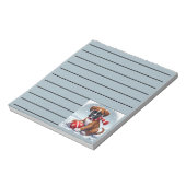 Schattige Boxer Puppy in het besneeuwde landschap Notitieblok (Linkerzijde)