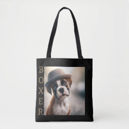 Schattige Boxer Puppy – Stijlvolle Honden Kunst Tote Bag