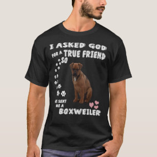 Schattige Boxweiler Boxie Rottie Lover Box Rotty T-shirt