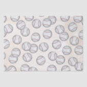 Schattige Boy Birthday Baseball Pattern Tissuepapier (Voorkant)