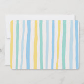 Schattige Boy Bunny 1st Birthday Foto Kaart (Achterkant)