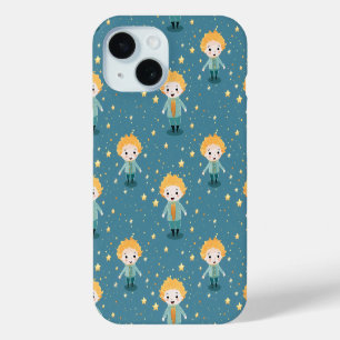 Schattige Boy en Stars Pattern iPhone 15 Case