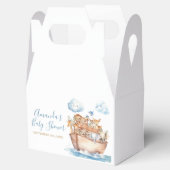 Schattige Boy Noah's Ark Baby shower Bedankdoosjes (Geopend)