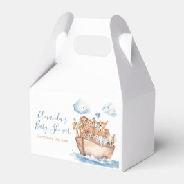 Schattige Boy Noah's Ark Baby shower Bedankdoosjes