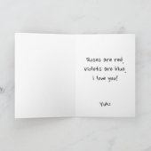 Schattige Boy Sci-Fi Anime Love Feestdagen Kaart (Binnen)