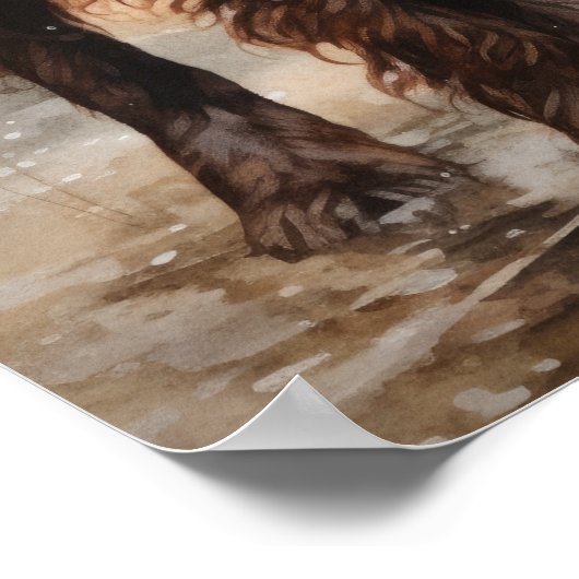 Schattige Boykin Spaniel Dog Art Print Poster (Hoek)