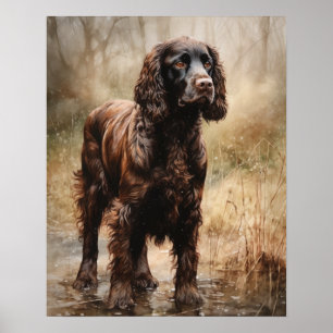 Schattige Boykin Spaniel Dog Art Print Poster
