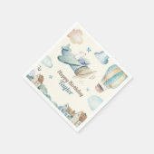 Schattige Boy's Aviation Thema Verjaardagsfeest Servet (Hoek)