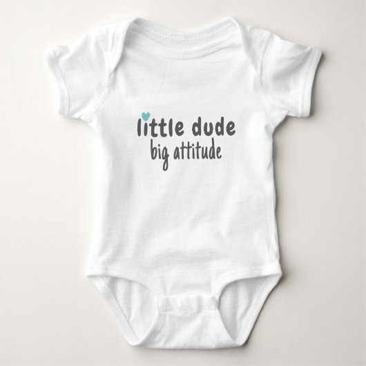 Schattige Boys Little Dude Romper (Voorkant)