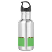 Schattige Boy's Name Kleurrijke Trein Waterfles (Achterkant)