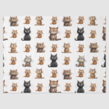 Schattige boze gekke zwarte kat, grijze kat en bru