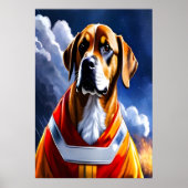 Schattige brandweerhond | AI Art Poster (Voorkant)