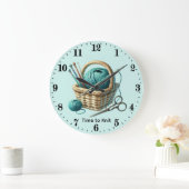 Schattige breielfhebbers aanpasbaar grote klok (Huis)
