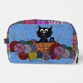 Schattige breien minnaar breien gebeurt toilettasje (Voorkant)