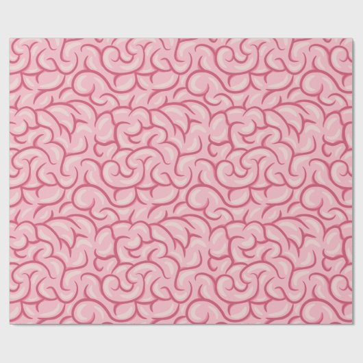 Schattige brein cadeaupapier (Vlak)