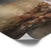 Schattige Bretagne Dog Art Print Poster (Hoek)