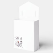 Schattige bride en bruom bedankdoosjes (Geopend)