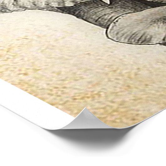 Schattige brief aan de dochter | Lovely Gift Poster (Hoek)