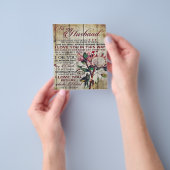 Schattige brief aan echtgenoot | Prachtig geschenk Flyer (Hand)