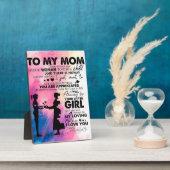 Schattige brief aan mam | Fantastisch cadeau aan m Fotoplaat (Zijkant)