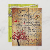 Schattige brief aan man | Mooi cadeau | Kaart (Voorkant / Achterkant)