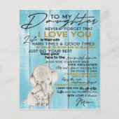 Schattige brief aan mijn dochter, liefdevol cadeau flyer (Voorkant)