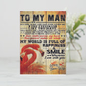 Schattige brief aan mijn man | Lovely Gift Feestdagenkaart (Staand voorkant)