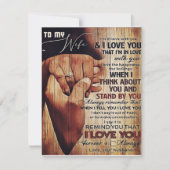 Schattige brief aan vrouw, liefdevol cadeau, kaart (Voorkant)