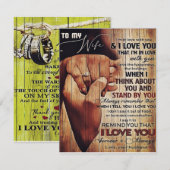 Schattige brief aan vrouw, liefdevol cadeau, kaart (Voorkant / Achterkant)