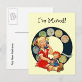 Schattige Briefkaart  Telefoonkeuze Familie Ik ben (Voorkant / Achterkant)