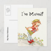 Schattige Briefkaart  weg naar geluk Ik ben verhui (Voorkant / Achterkant)