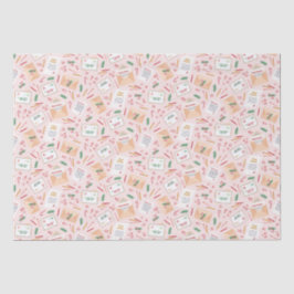 Schattige brieven aan Santa Mail kerstpatroon Tissuepapier